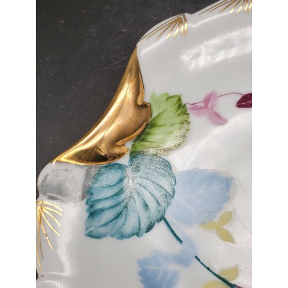 UCAGCO JAPAN Hand Painted China Plate Occupied Japan Gold Gilded VINTAGE - Picture 9 of 12